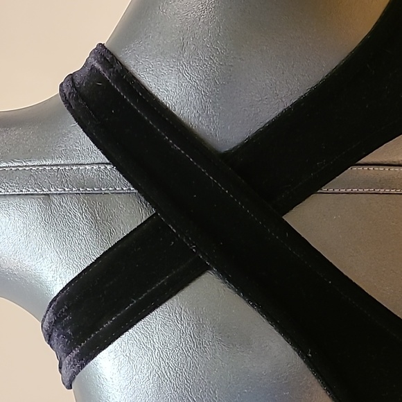 Laundry by Shelli Segal/ Compliance Alliance 1995 black velvet long dress Size S - Picture 7 of 8